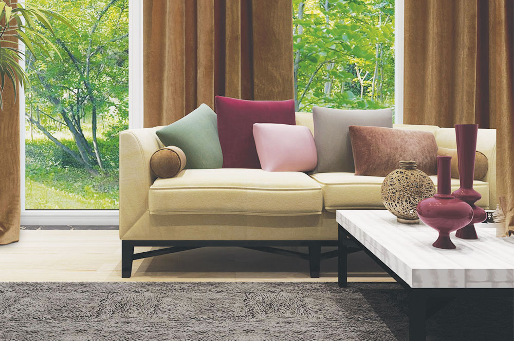 ADD A SPLASH OF ROYAL ELEGANCE TO YOUR HOME WITH YORK'S VELVET UPHOLSTERY & DRAPERY